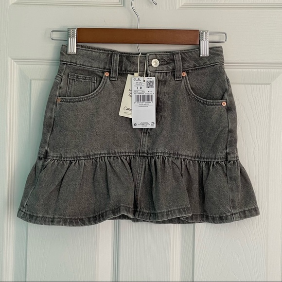 Mango Denim Skirt Gray size 10 - Picture 5 of 7
